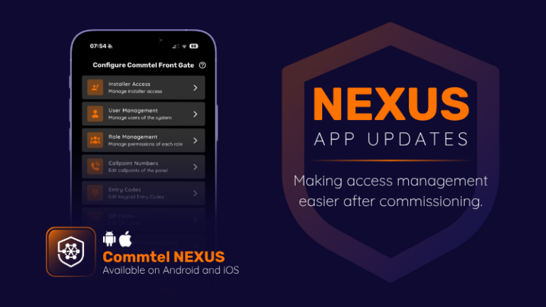 NEXUS App Updates. Making access management easier after commissioning.